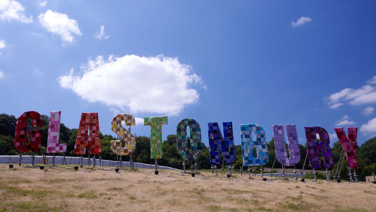 Glastonbury 1 A chef frying food in a wok